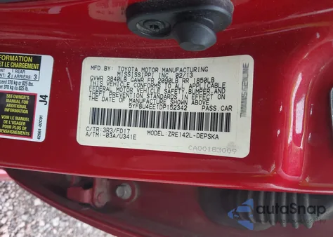 2013 Toyota Corolla S from USA, damaged, VIN 5YFBU4EE1DP152342